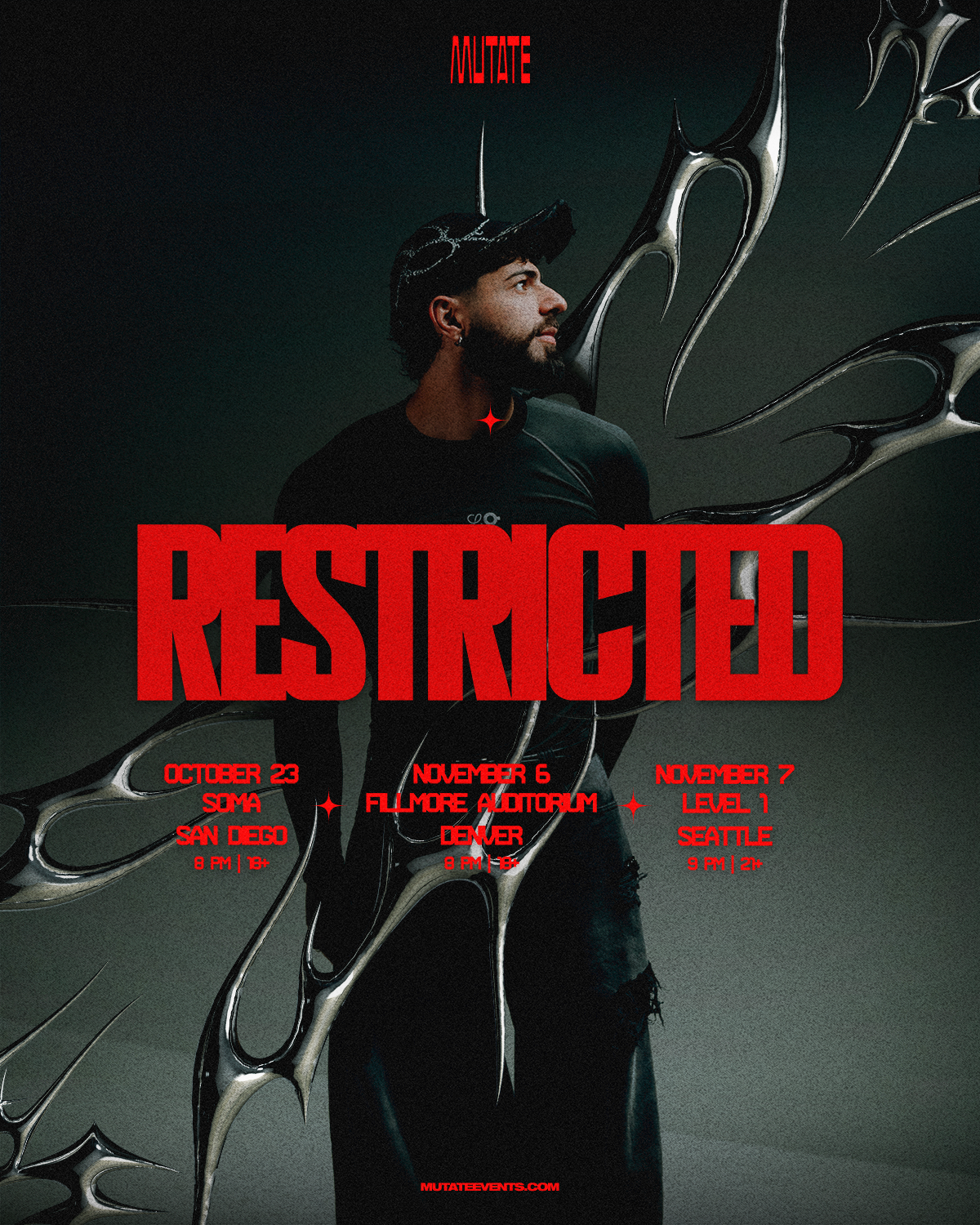 Restricted 2026 tour poster
